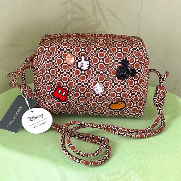 VERA BRADLEY DISNEY BLAKE CROSSBODY BAG:NWT MICKEY MOUSE ICONS - Picture 1 of 14
